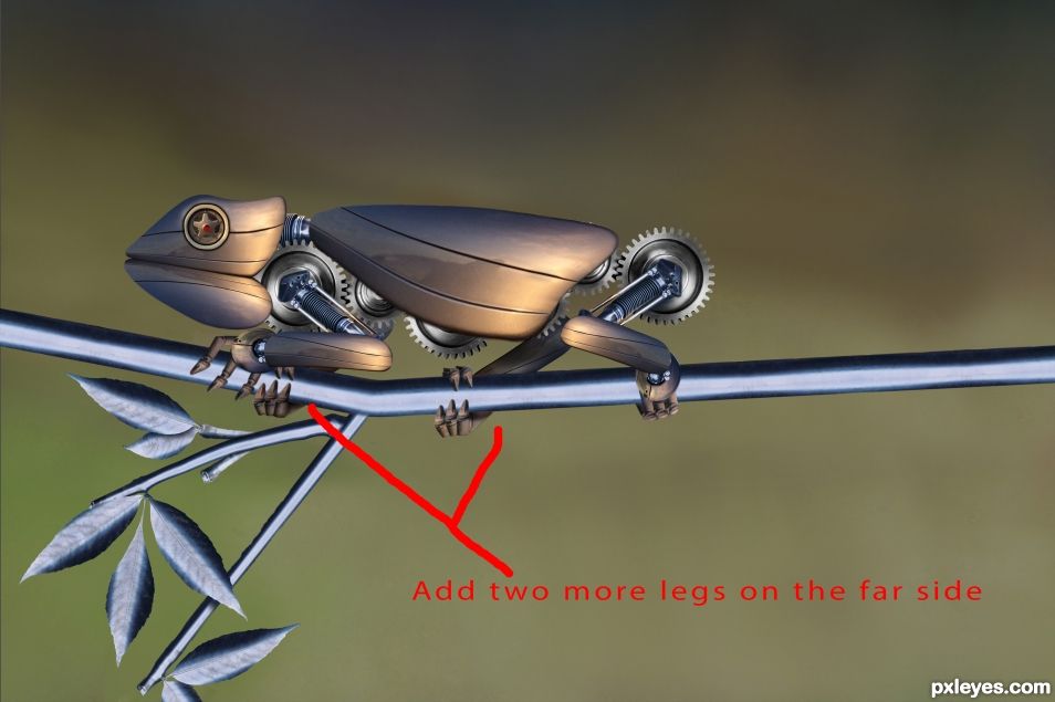 Creation of Robo Chameleon: Step 10