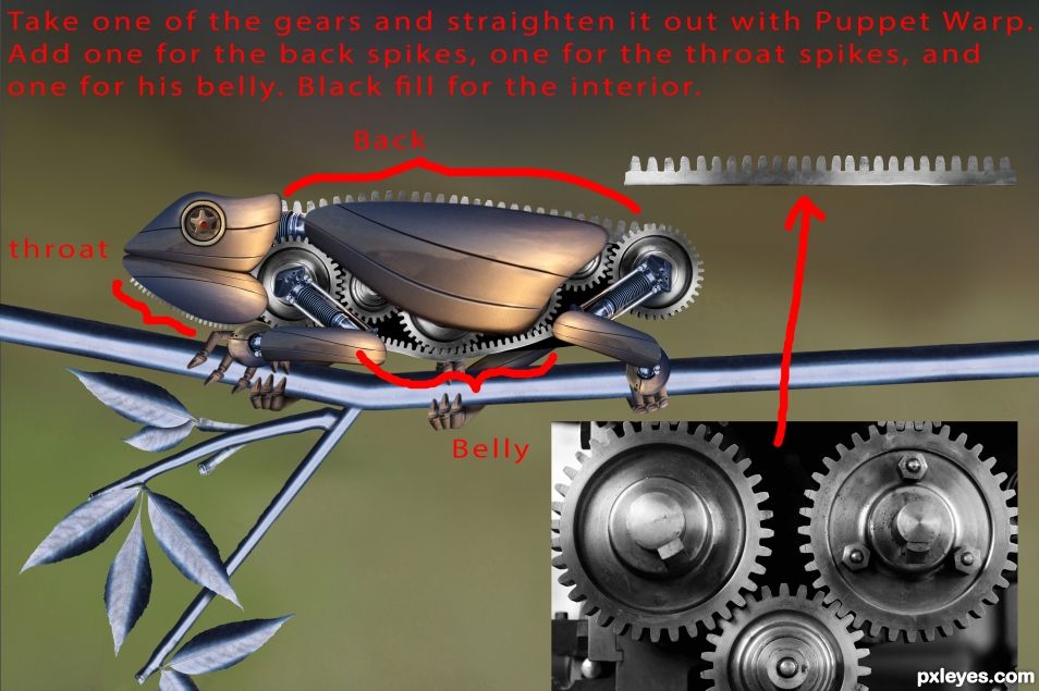 Creation of Robo Chameleon: Step 11