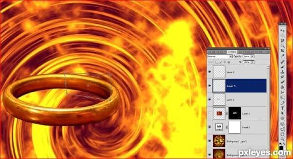 Creation of Ring Of Fire: Step 6