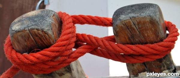coloured rope