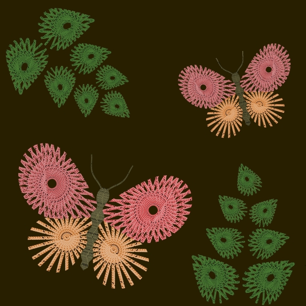 Creation of string butterfly: Step 4