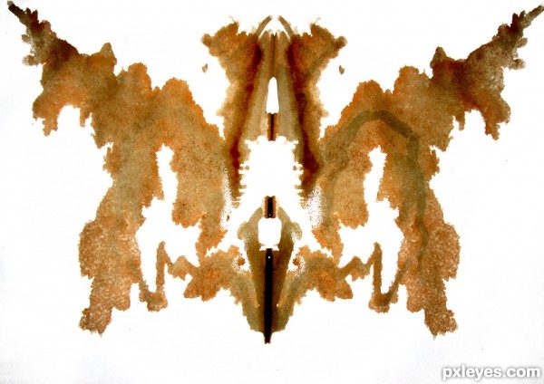Creation of looks like a butterfly: Step 1