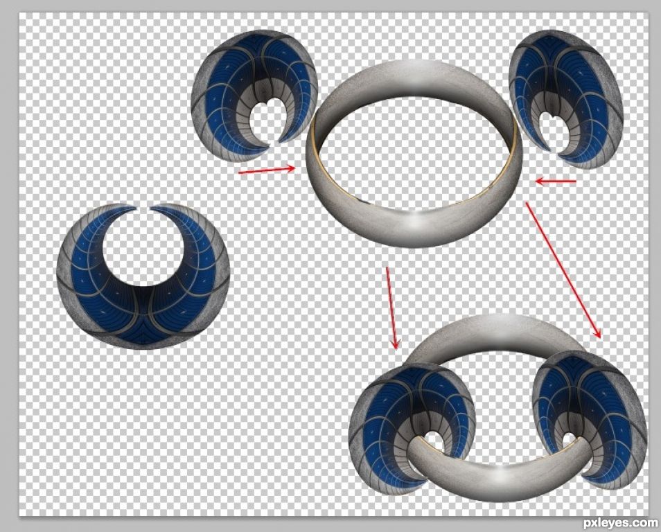 Creation of Bright Lights with Shapes: Step 6