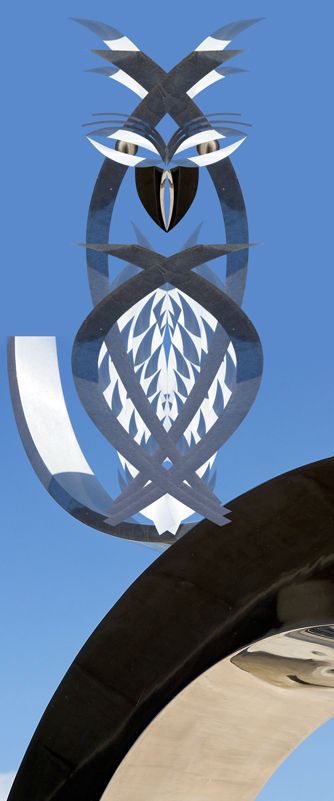 Creation of metal owl: Step 6