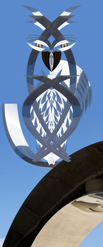 Creation of metal owl: Step 7