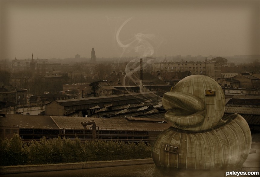 Trojan Duck, 1893 photoshop picture)