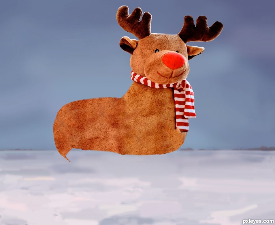 Creation of Rudolf in the Snow: Step 7