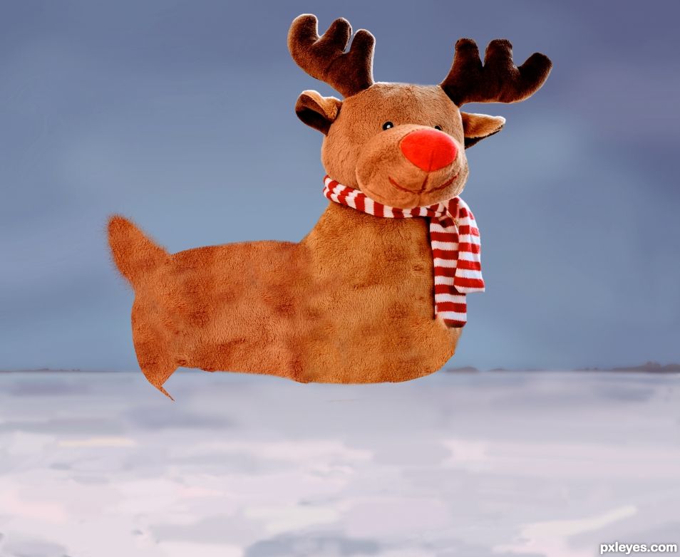 Creation of Rudolf in the Snow: Step 8