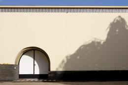 Wall at a funeral place