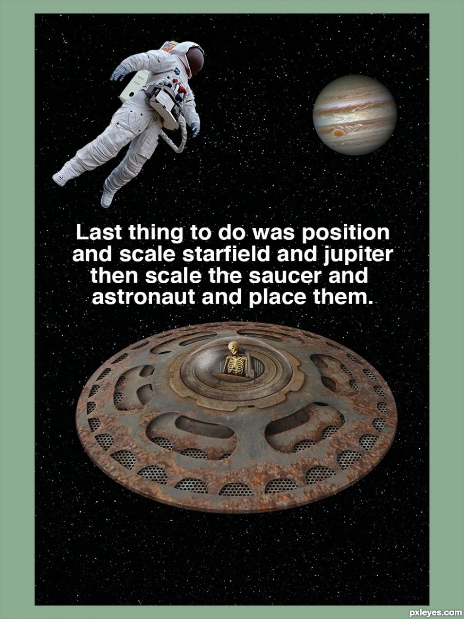 Creation of Found Near Jupiter: Step 4