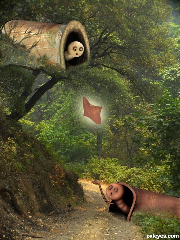 Creation of The love letter: Step 9