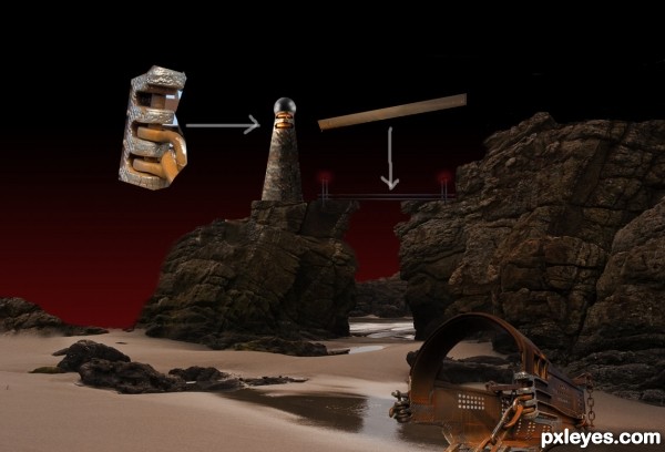 Creation of Domed City By The Lighthouse: Step 5