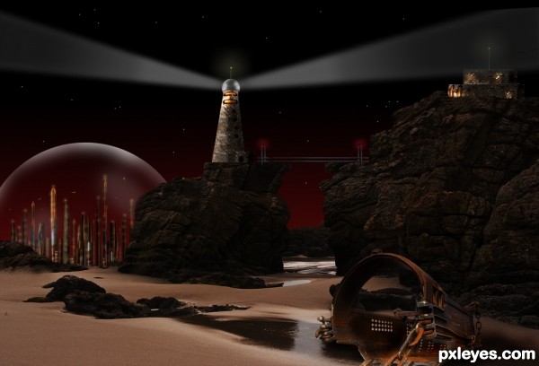 Creation of Domed City By The Lighthouse: Step 8