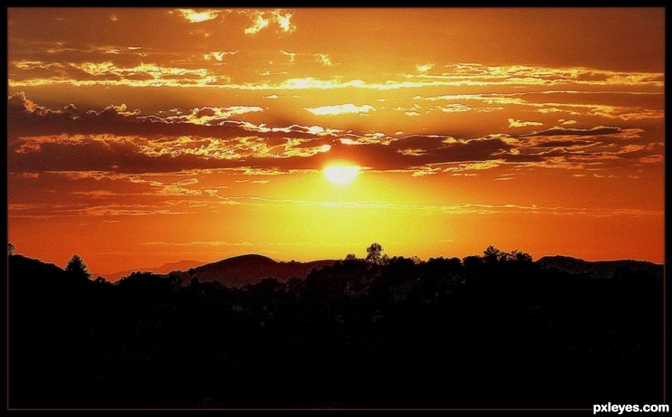 SoCal Suburban Summer Sunset