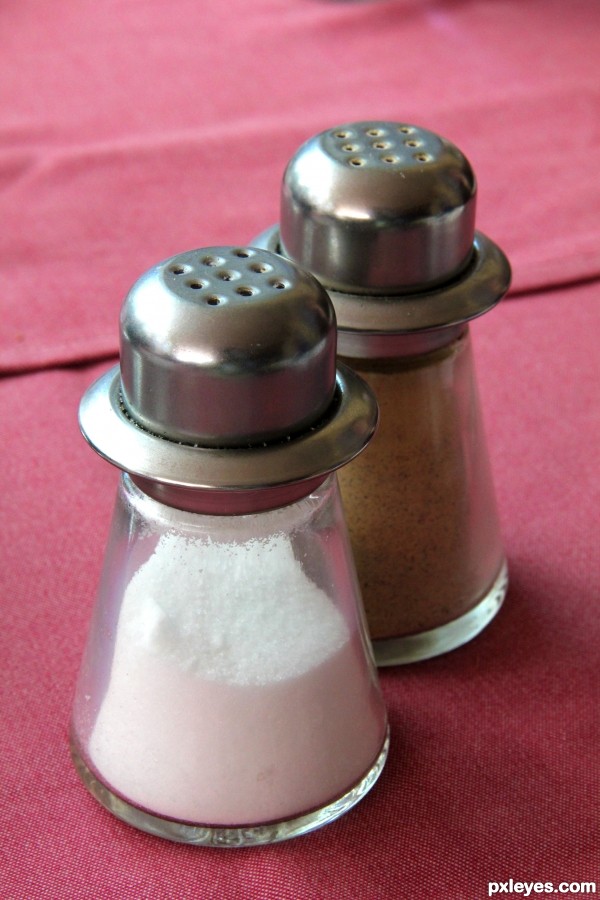 Salt n Pepper on Pink 