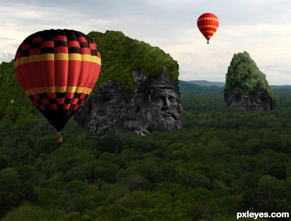 Creation of Balloon Ride Over King Mountain: Step 6