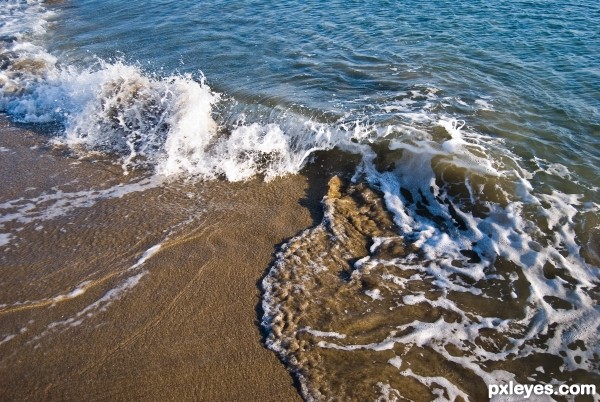 sand and water