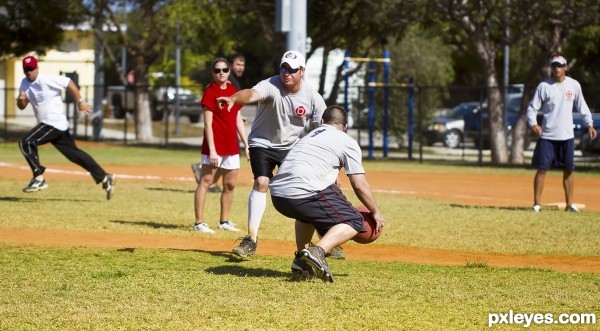 The play is on third base!!!