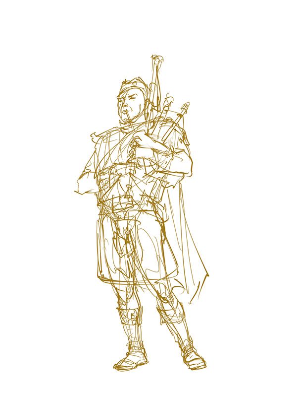 Creation of Bagpiper: Step 1