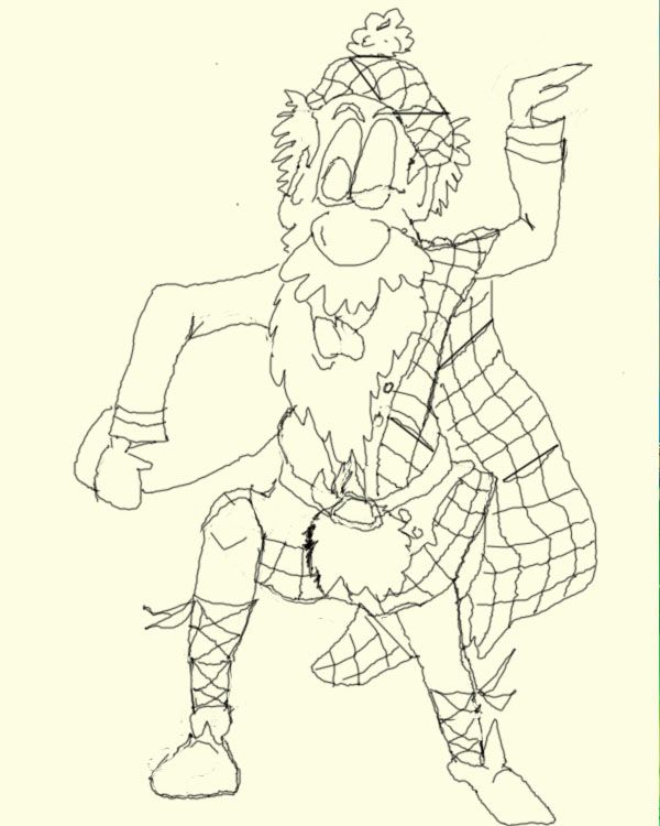 Creation of There can be only one ....highland fling !: Step 3
