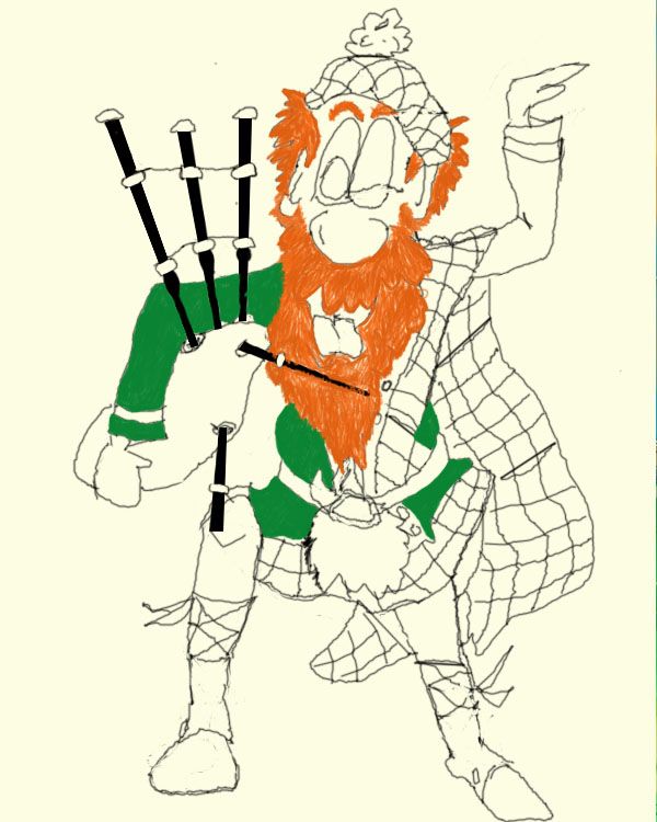 Creation of There can be only one ....highland fling !: Step 6