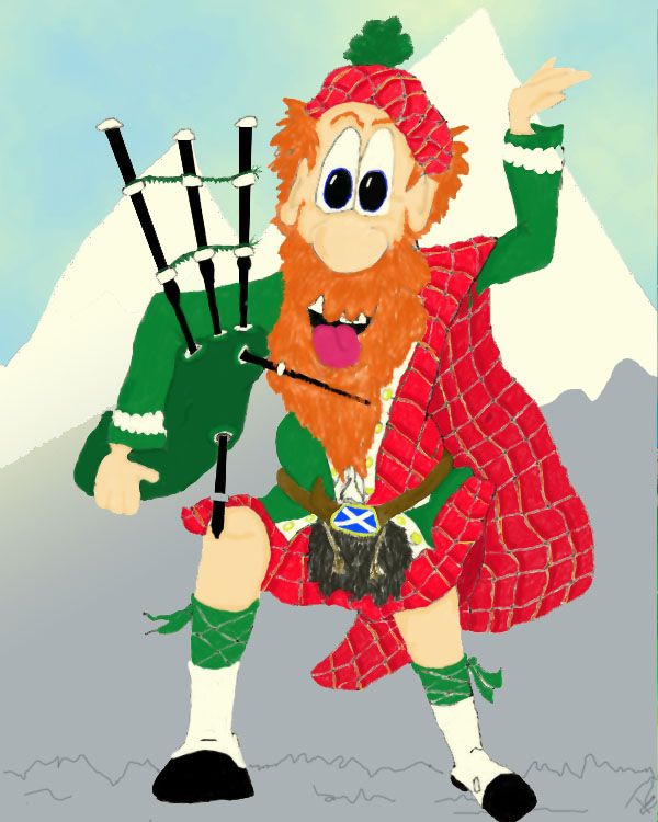 Creation of There can be only one ....highland fling !: Step 14