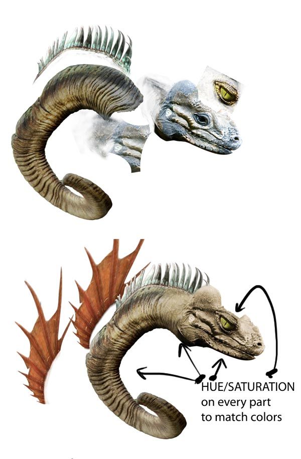 Creation of Sea serpent: Step 1