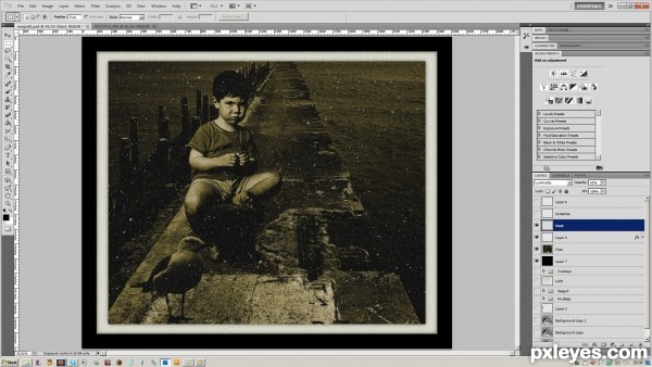 Creation of Sitting on the dock of the bay: Step 5