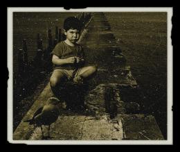 Sitting on the dock of the bay