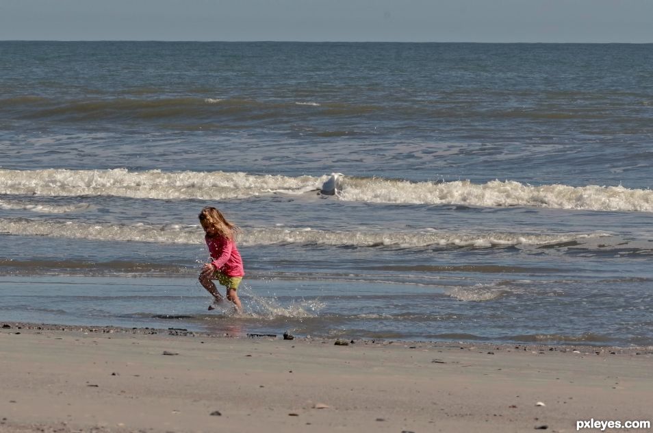 Having Fun at the Seaside