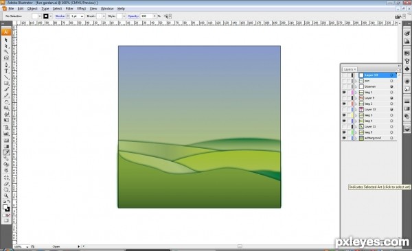 Creation of Spring Phantasy: Step 1