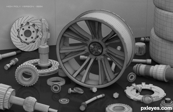 Creation of Car parts: Step 3