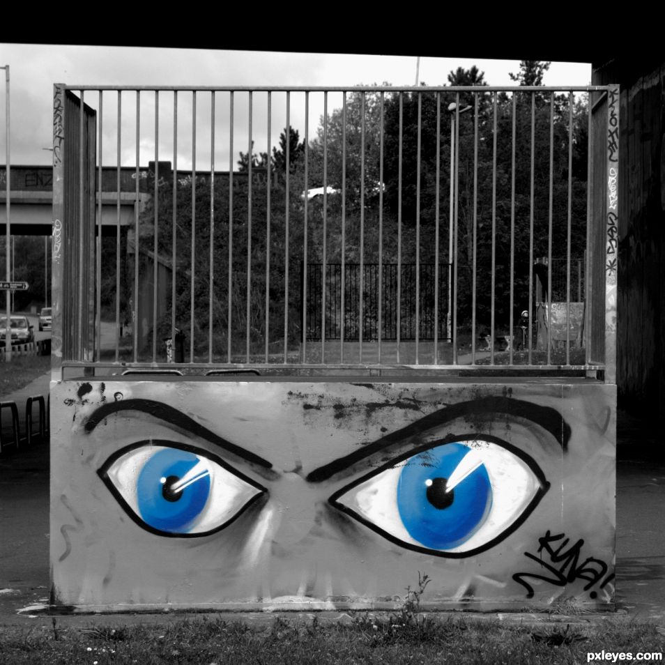 Eyes grafitti