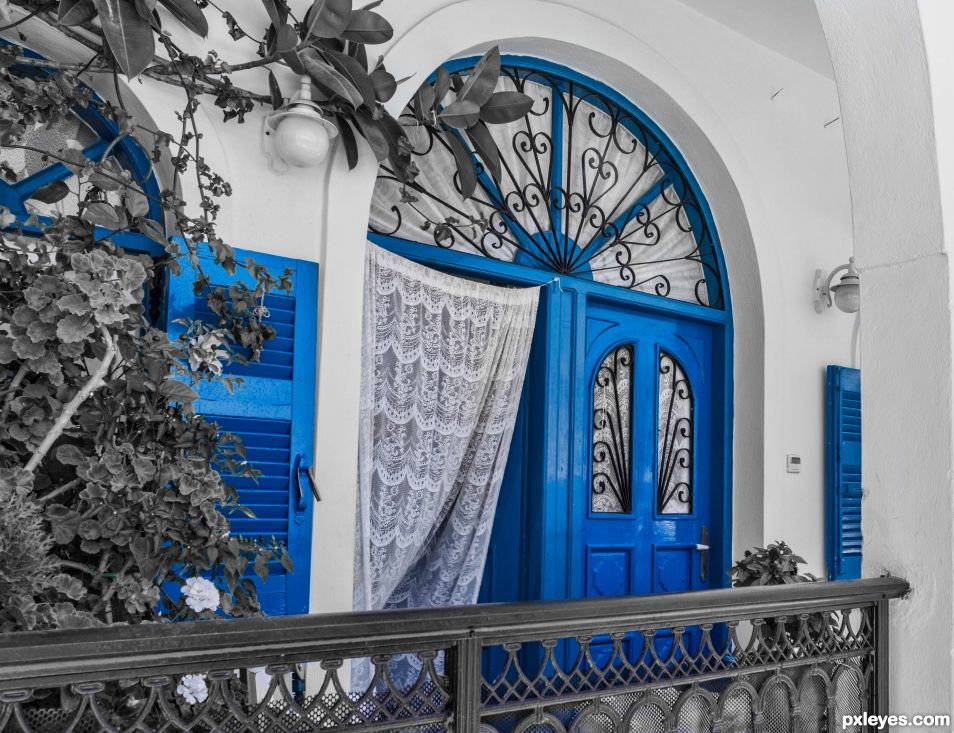 Blue doors 