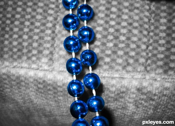 Blue beads