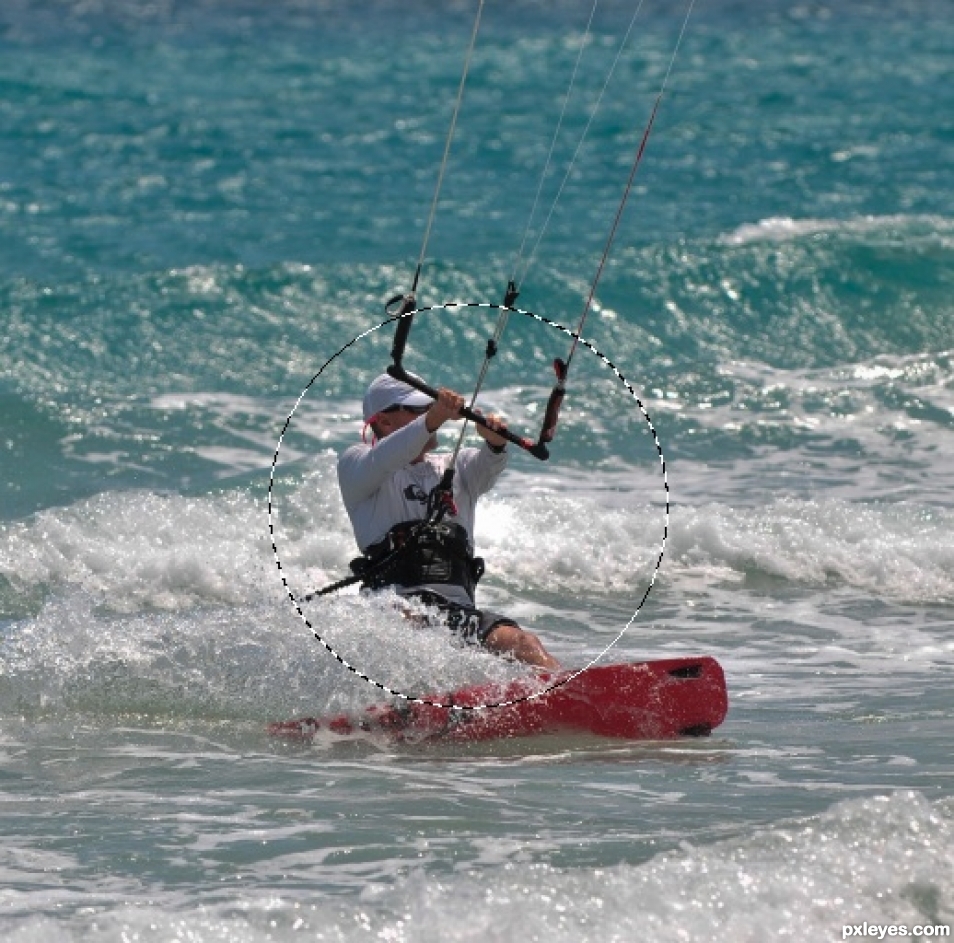 Creation of Kite surfer: Step 2
