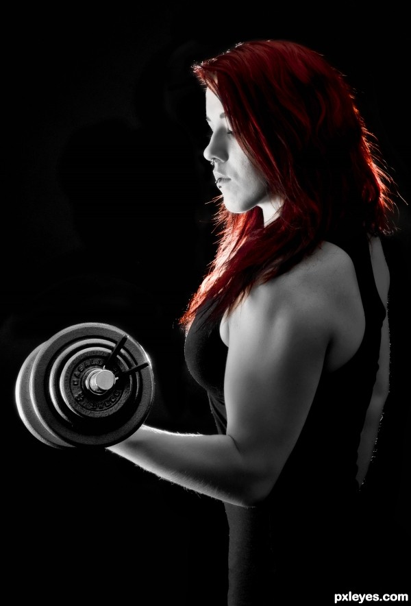 Dumbbell. photoshop picture)