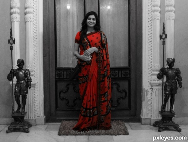 Red saree