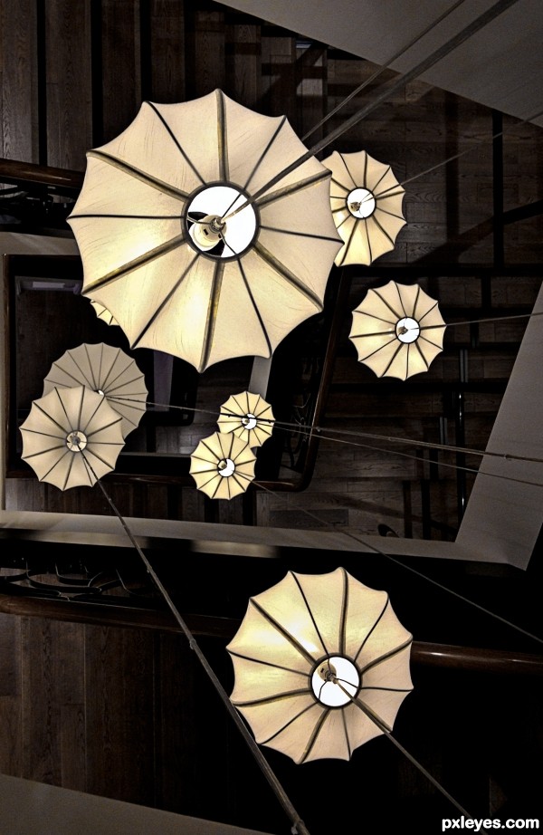 Set of lamps