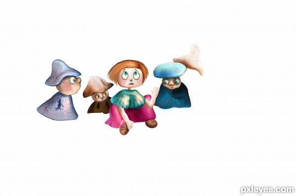 Creation of Alice and the 7 dwarfs: Step 6