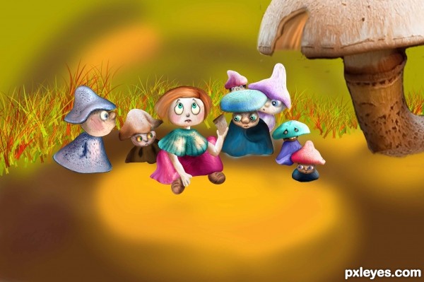 Creation of Alice and the 7 dwarfs: Step 7