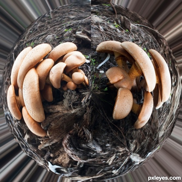 Creation of Mushroom planet moon: Step 3