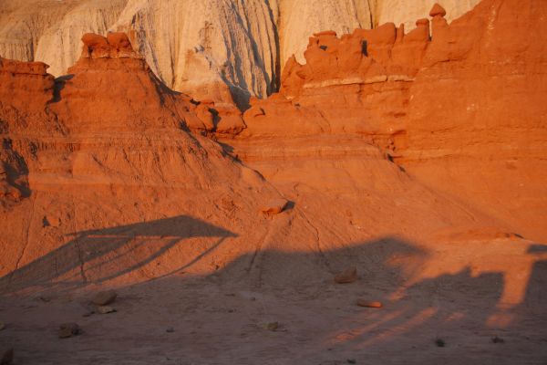 Shadow in the desert