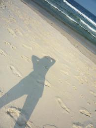 Shadow on the sand Picture