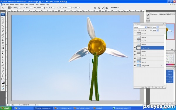 Creation of windmills: Step 4