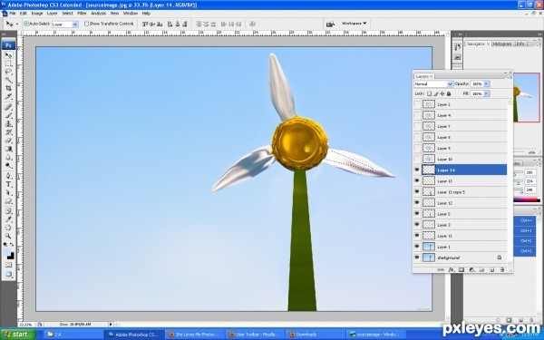 Creation of windmills: Step 5