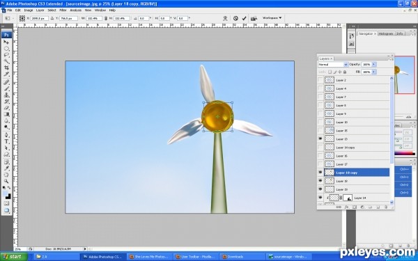 Creation of windmills: Step 6