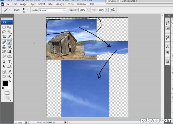 Creation of pride: Step 3