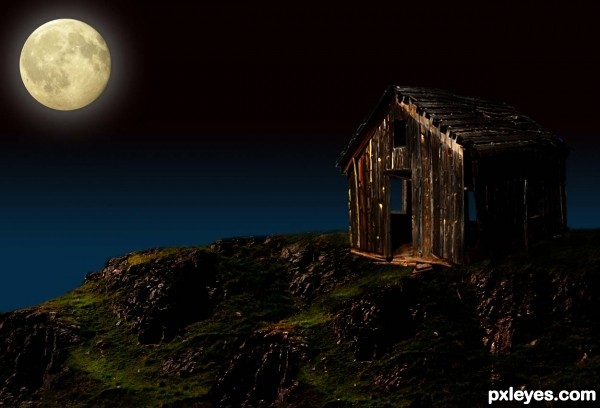 Creation of Old House Over the Hill: Step 7