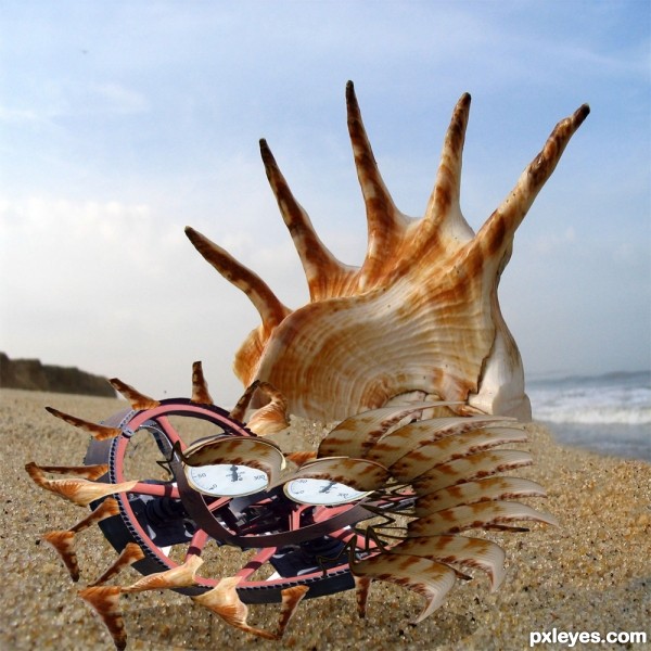 Creation of Bad day at beach: Step 7